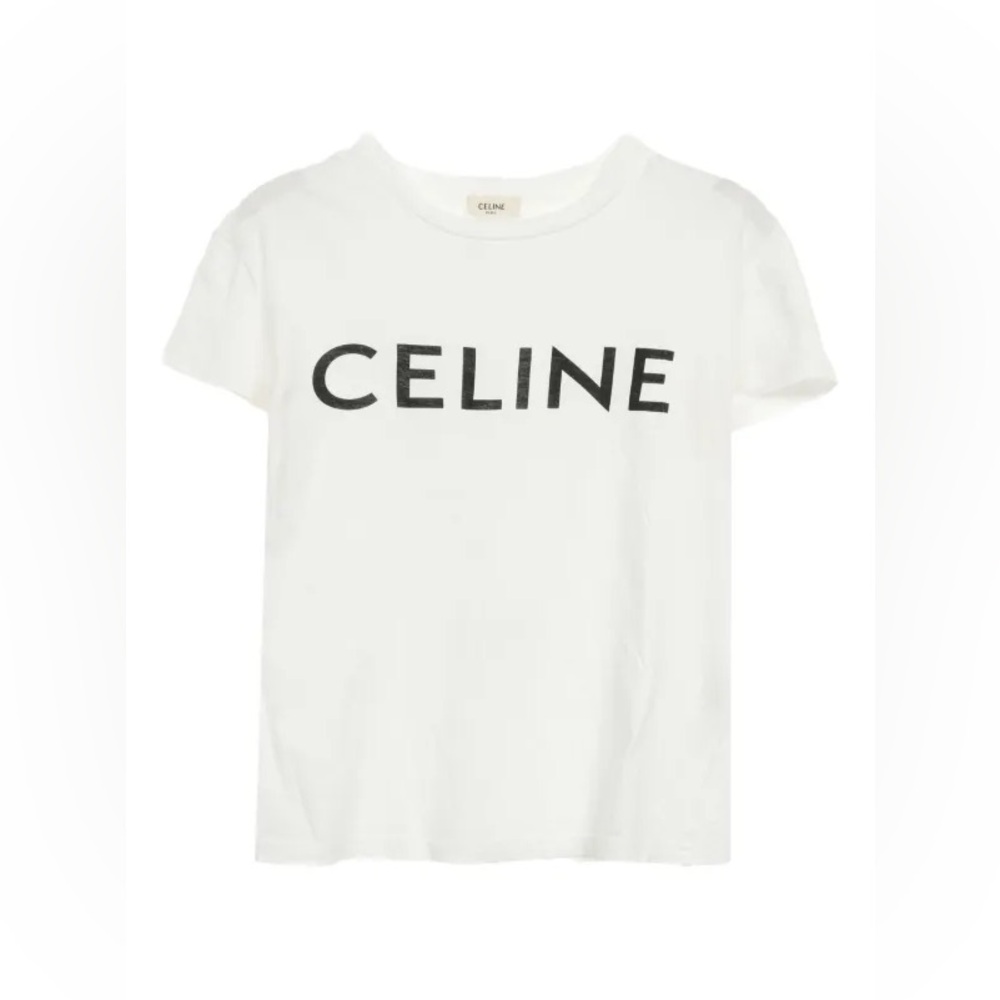 Celine Logo Cotton Tee